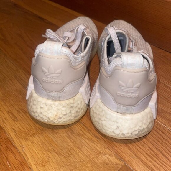 Adidas NMD R1 Boost Grey Silver Womens Running Shoes - Picture 6 of 8